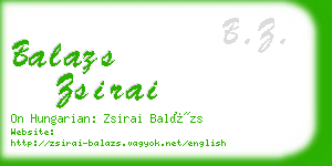 balazs zsirai business card